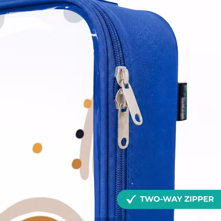 Children's suitcase - Blue - Rainbows pattern in soft colors — 6