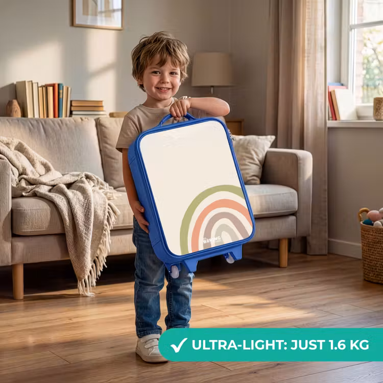 Children's suitcase - Blue - Raw rainbow pastel — 3