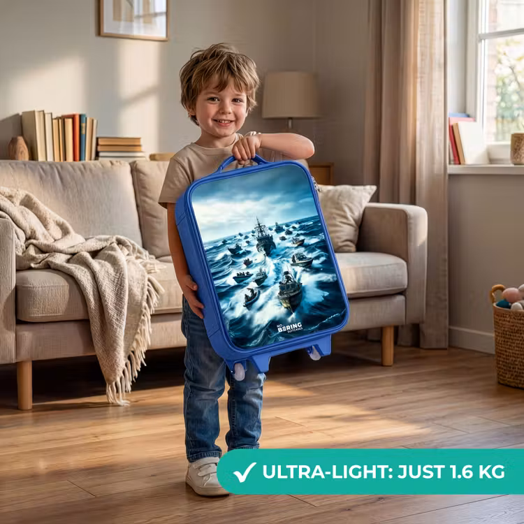 Children's suitcase - Blue - Ships in the sea — 3