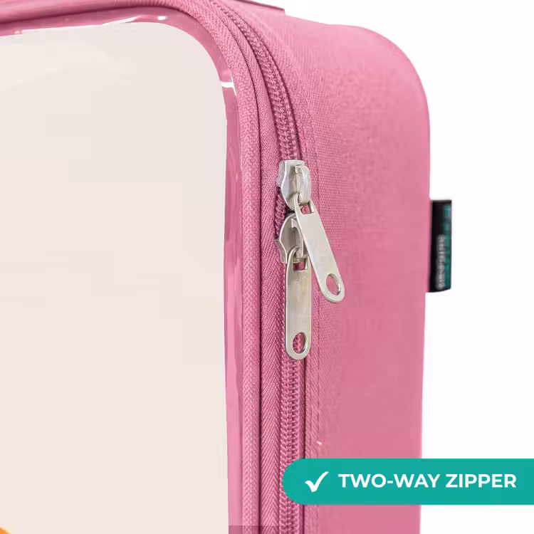 Children's suitcase - Pink - Black robot with orange accents — 4