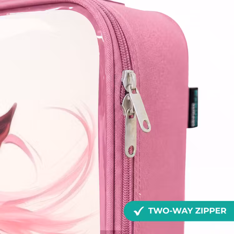 Children's suitcase - Pink - Horse in pink pastel colors — 4