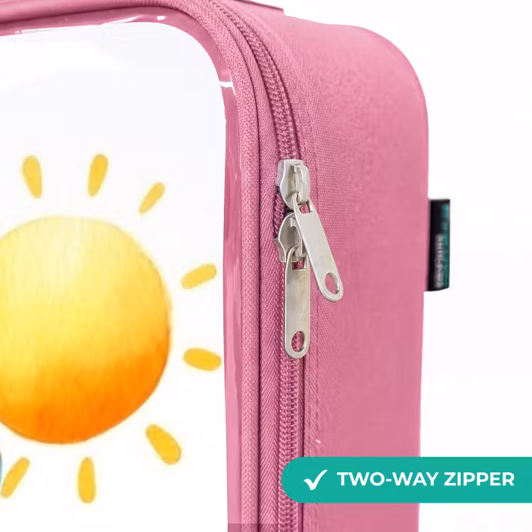 Children's suitcase - Pink - Pirate on an island — 4