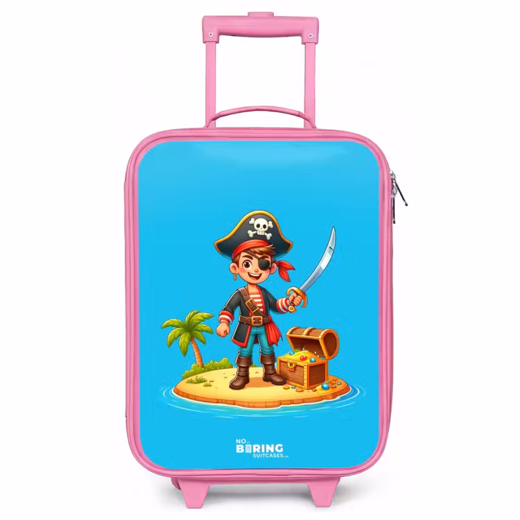 Children's suitcase - Pink - Pirate ready to plunder — 1