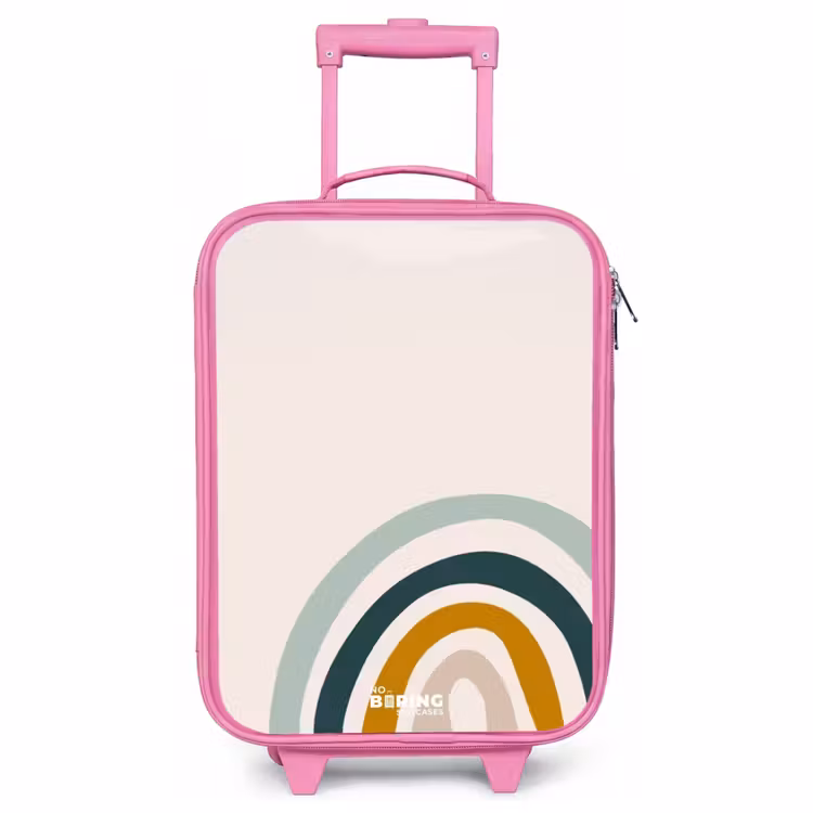 Children's suitcase - Pink - Raw rainbow aqua — 1