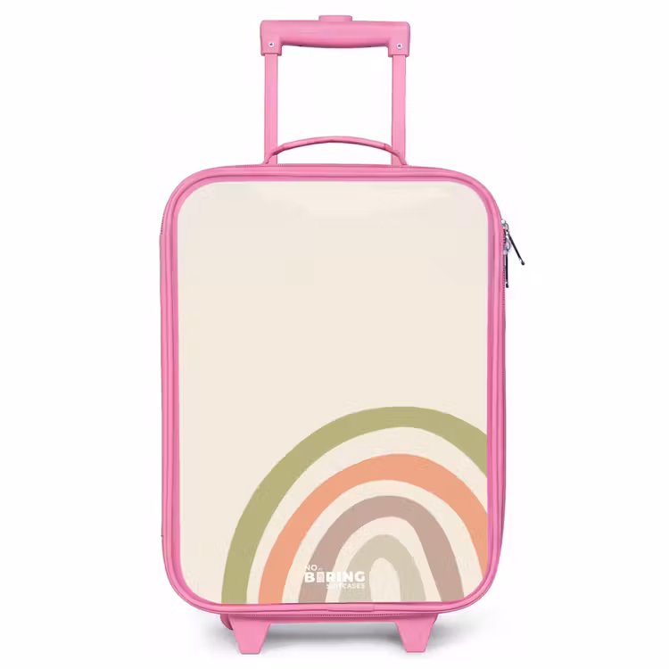 Children's suitcase - Pink - Raw rainbow pastel — 1