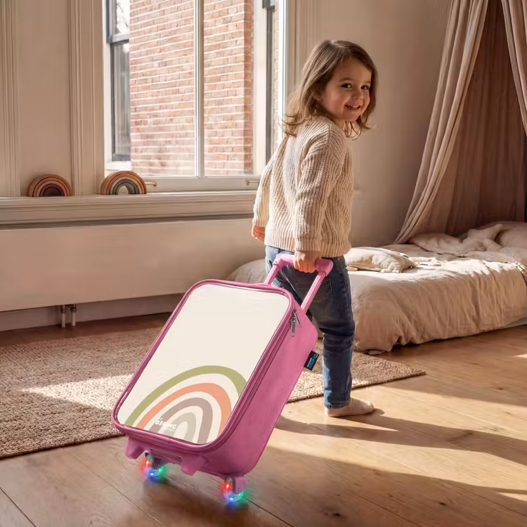 Children's suitcase - Pink - Raw rainbow pastel — 2