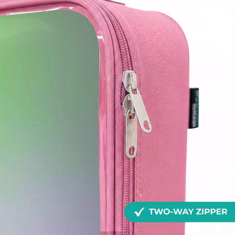 Children's suitcase - Pink - Robot with purple and green light — 4