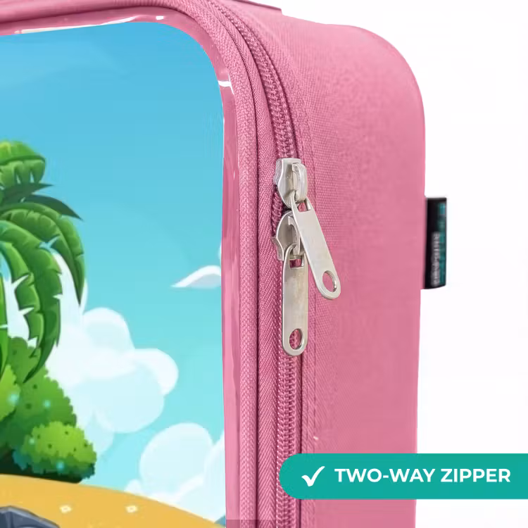 Children's suitcase - Pink - Sailing ship on the ocean — 4