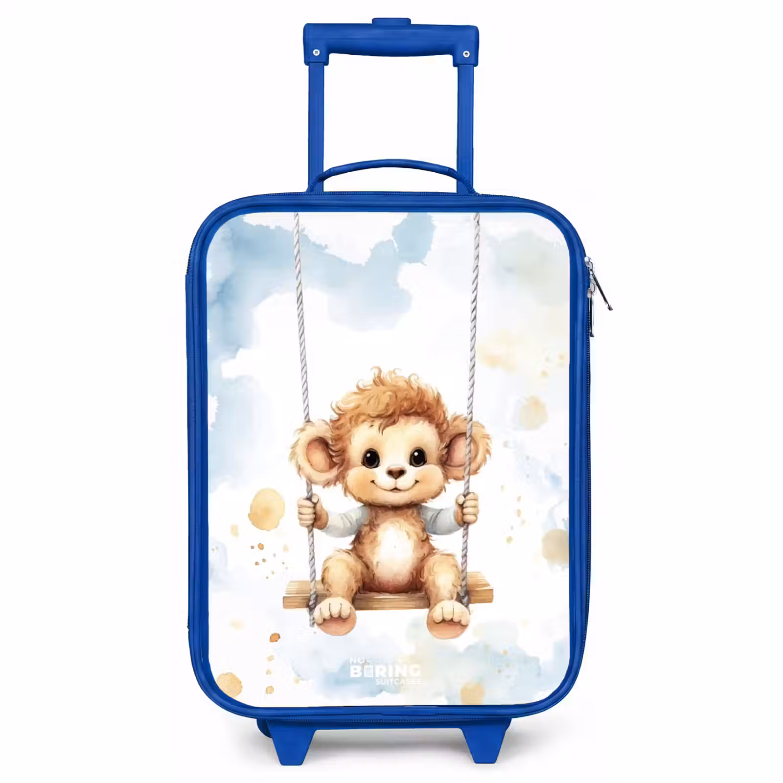 Children's suitcase - Blue - Axel monkey — 1