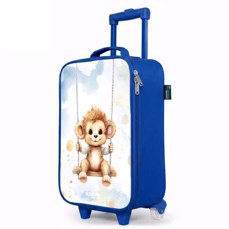 Children's suitcase - Blue - Axel monkey — 5