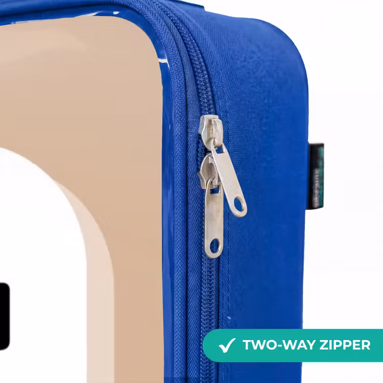 Children's suitcase - Blue - Dark brown robot with a text — 6