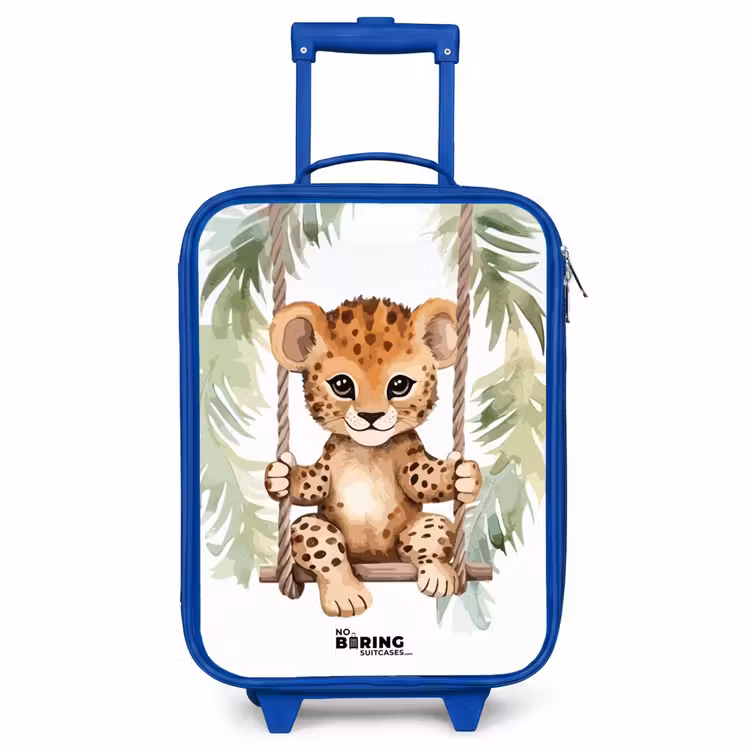 Children's suitcase - Blue - Levi leopard — 1
