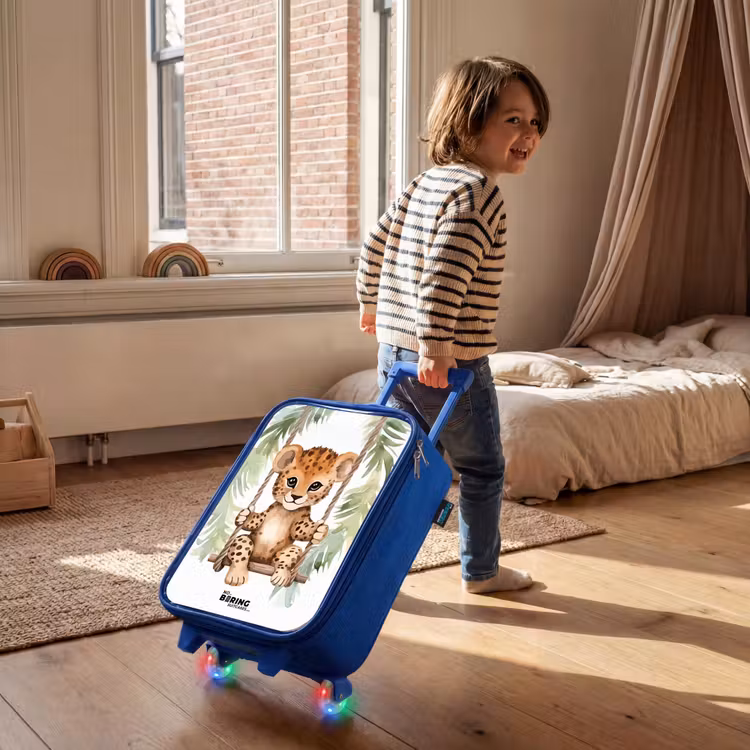 Children's suitcase - Blue - Levi leopard — 2