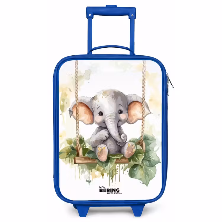 Children's suitcase - Blue - Onno elephant — 1