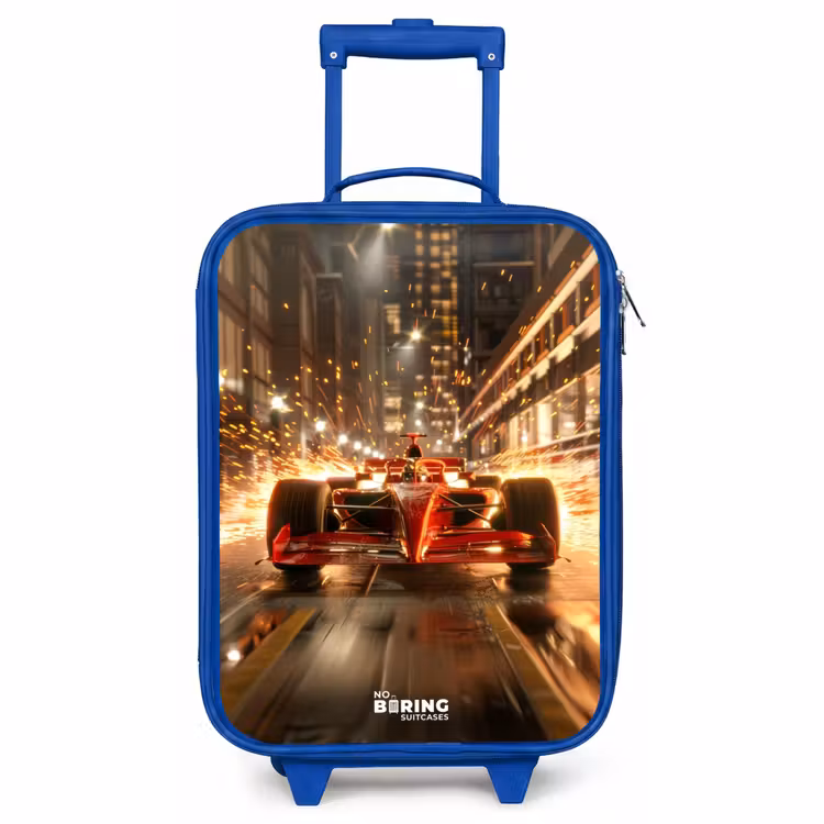 Children's suitcase - Blue - Rapid red — 1