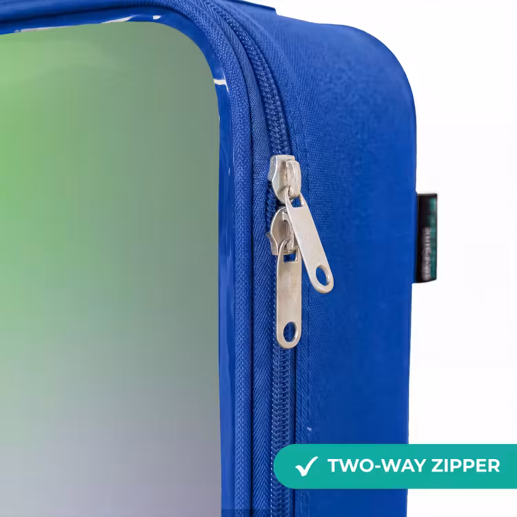 Children's suitcase - Blue - Robot with purple and green light — 6