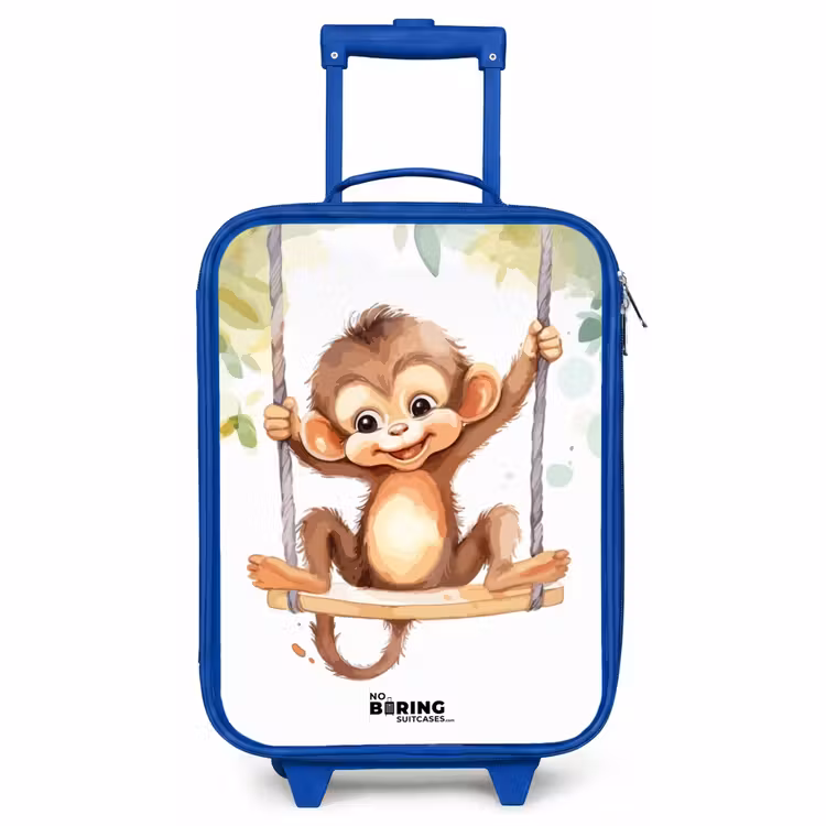Children's suitcase - Blue - Rocking great ape — 1