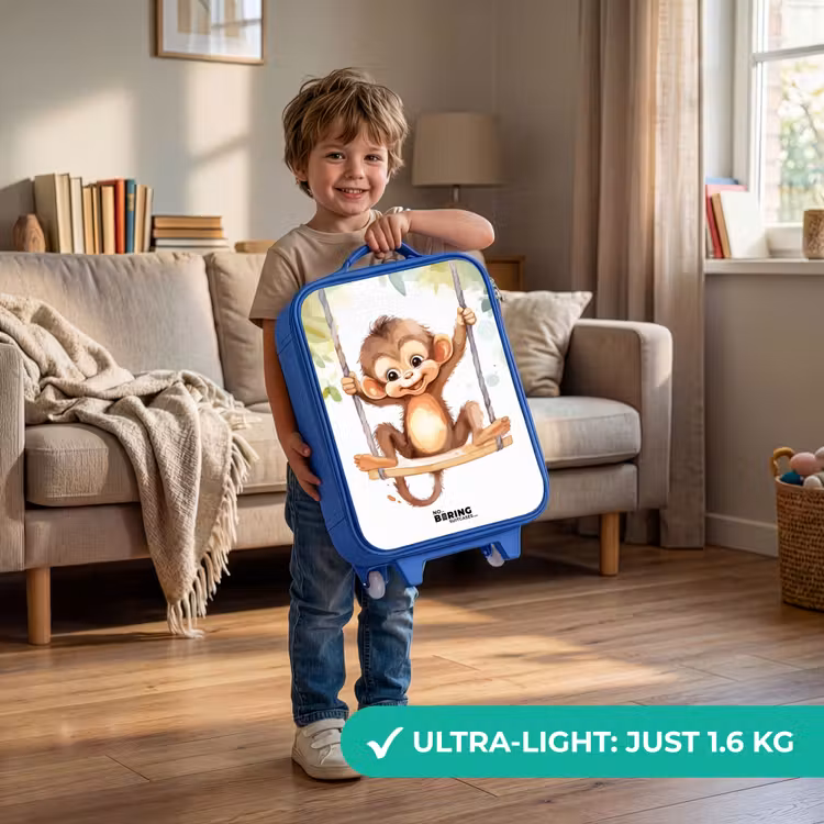 Children's suitcase - Blue - Rocking great ape — 3