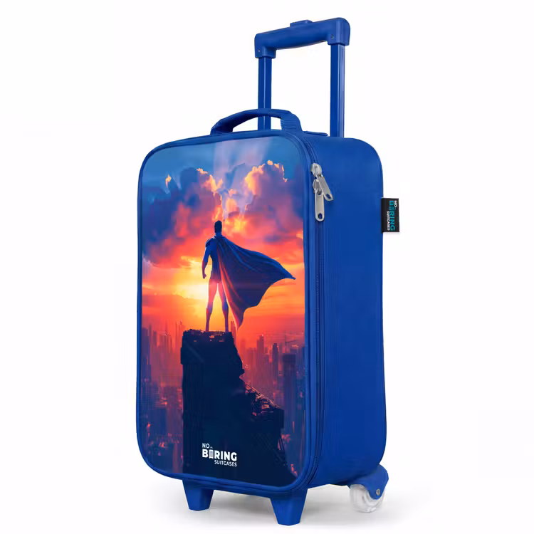 Children's suitcase - Blue - Skyscraper superhero — 5