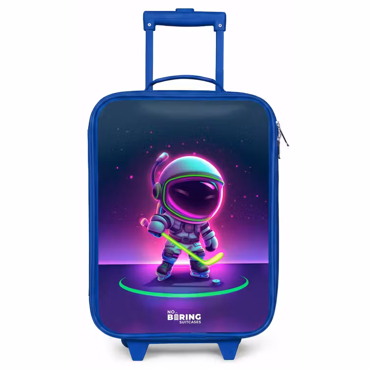 Children's suitcase - Blue - Space field hockey — 1
