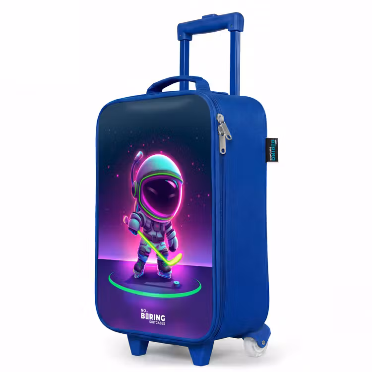 Children's suitcase - Blue - Space field hockey — 5