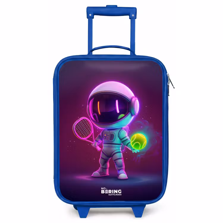 Children's suitcase - Blue - Space tennis — 1