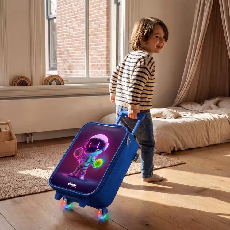 Children's suitcase - Blue - Space tennis — 2