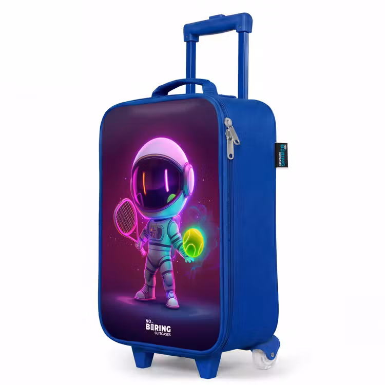 Children's suitcase - Blue - Space tennis — 5