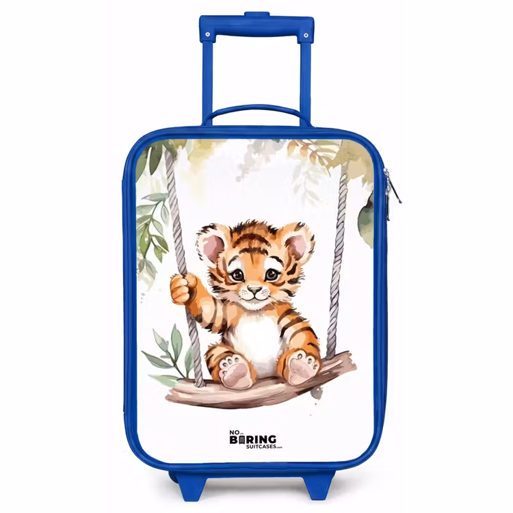 Children's suitcase - Blue - Timo tiger — 1
