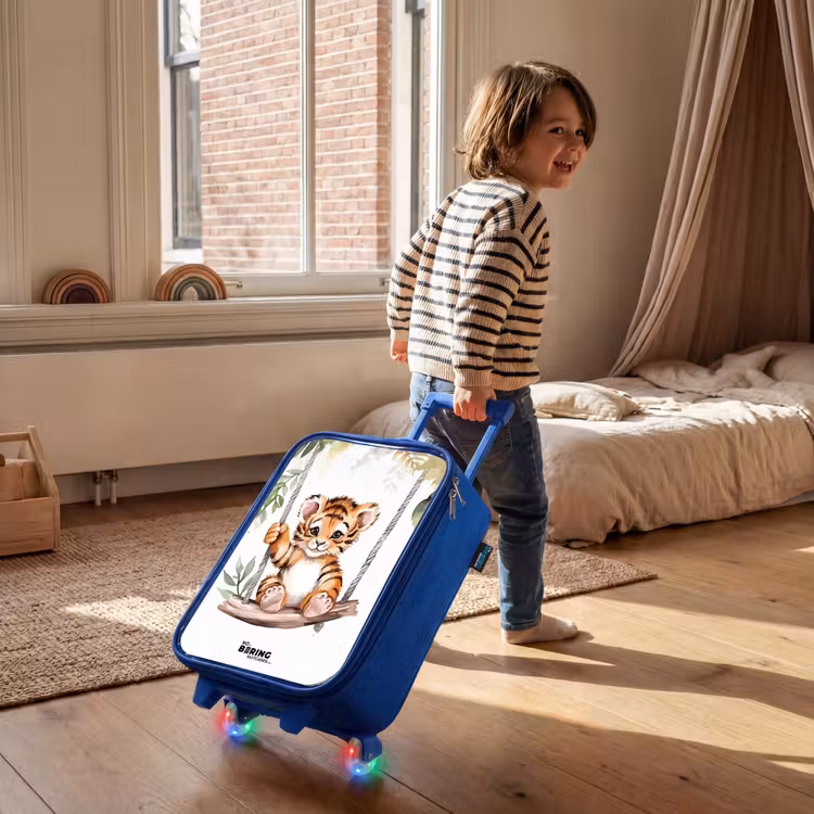 Children's suitcase - Blue - Timo tiger — 2