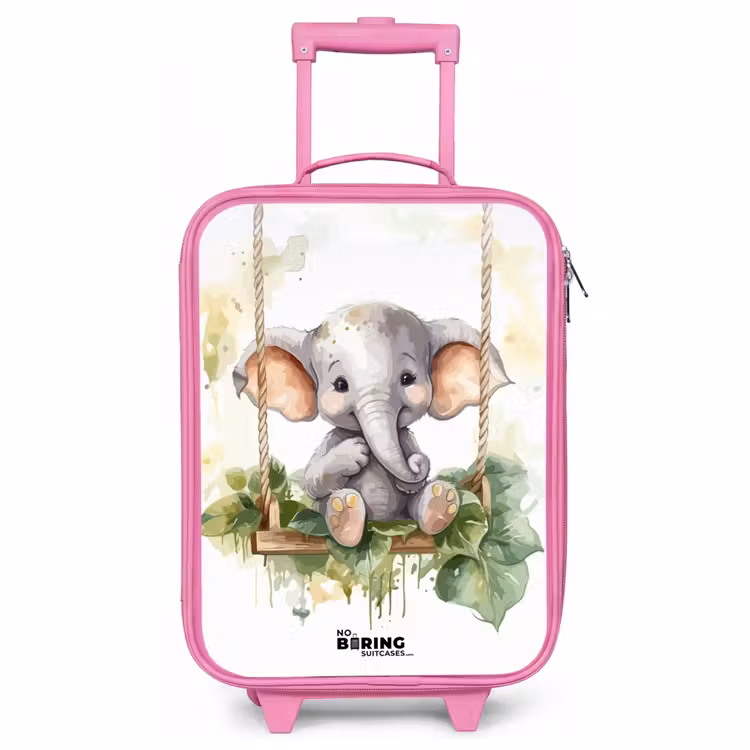 Children's suitcase - Pink - Onno elephant — 1