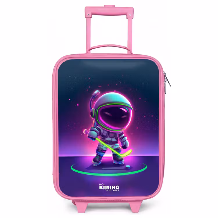 Children's suitcase - Pink - Space field hockey — 1