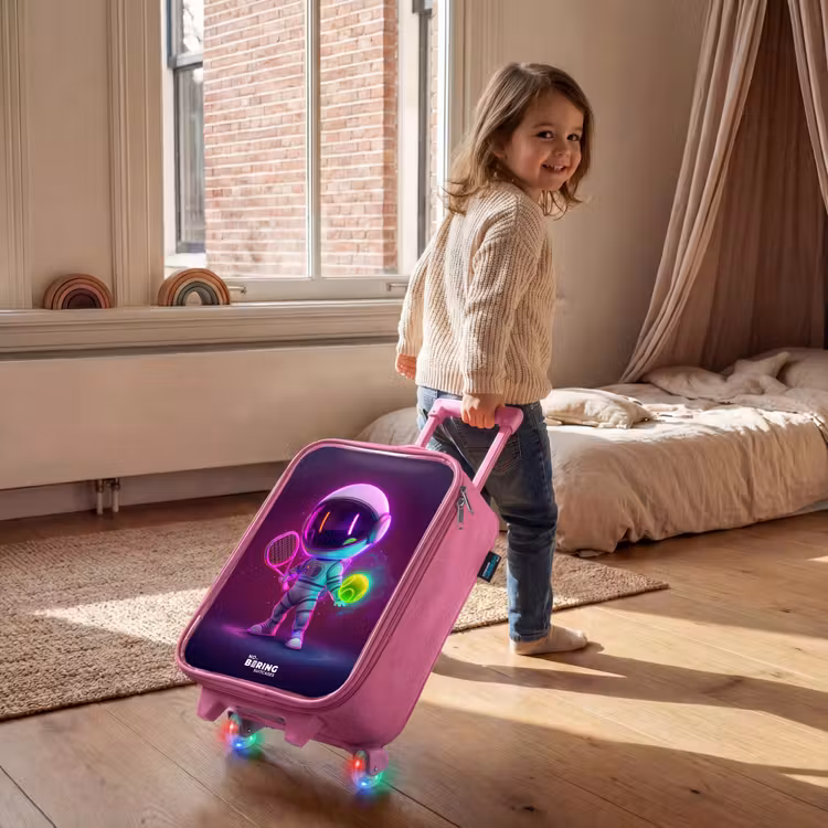 Children's suitcase - Pink - Space tennis — 2