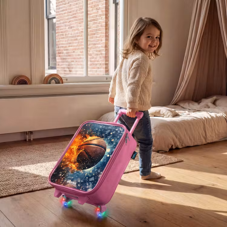 Children's suitcase - Pink - Vibrant basketball — 2