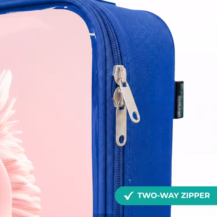 Children's suitcase - Blue - Pink owl with blue eyes — 6