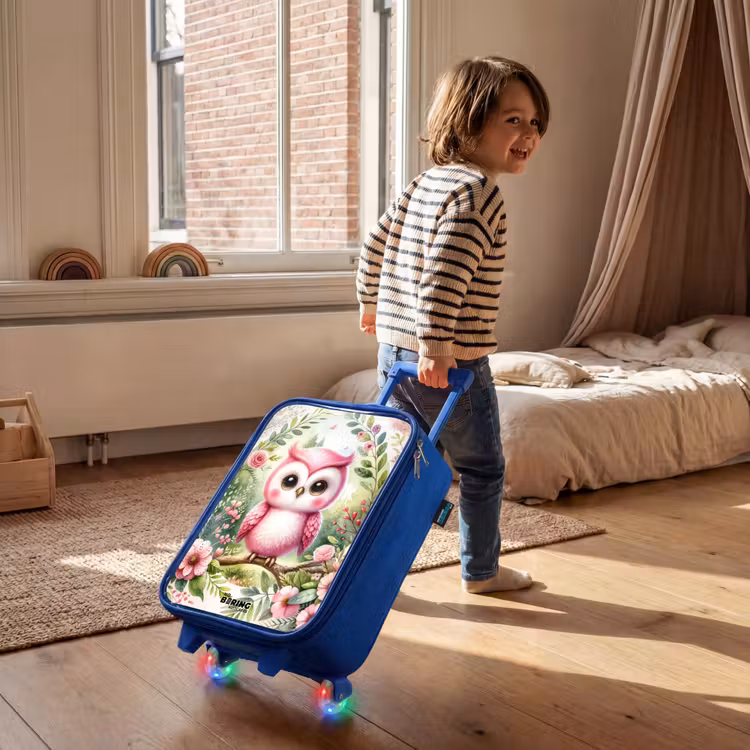 Children's suitcase - Blue - Pink Raphael — 2