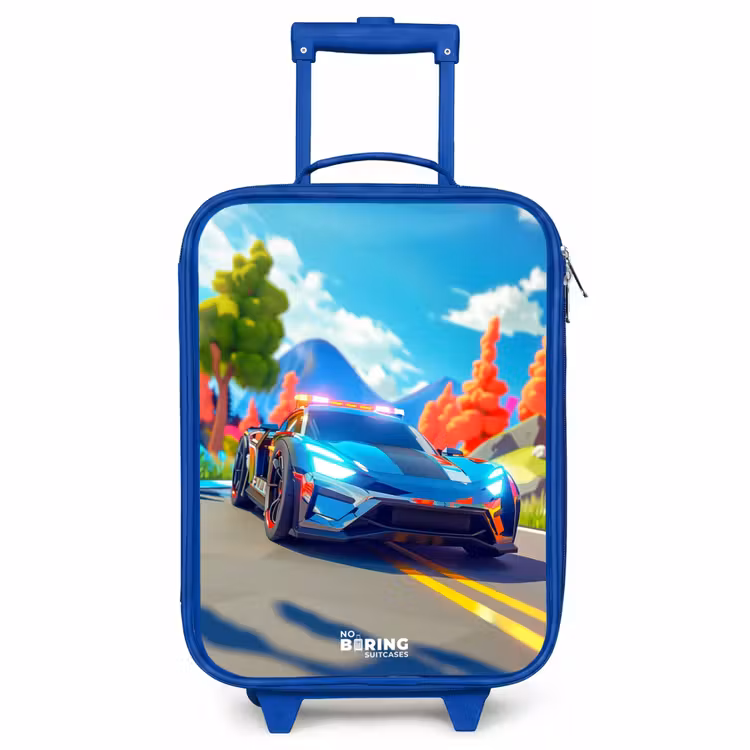 Children's suitcase - Blue - Siren speedcar — 1