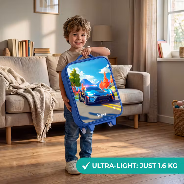 Children's suitcase - Blue - Siren speedcar — 3