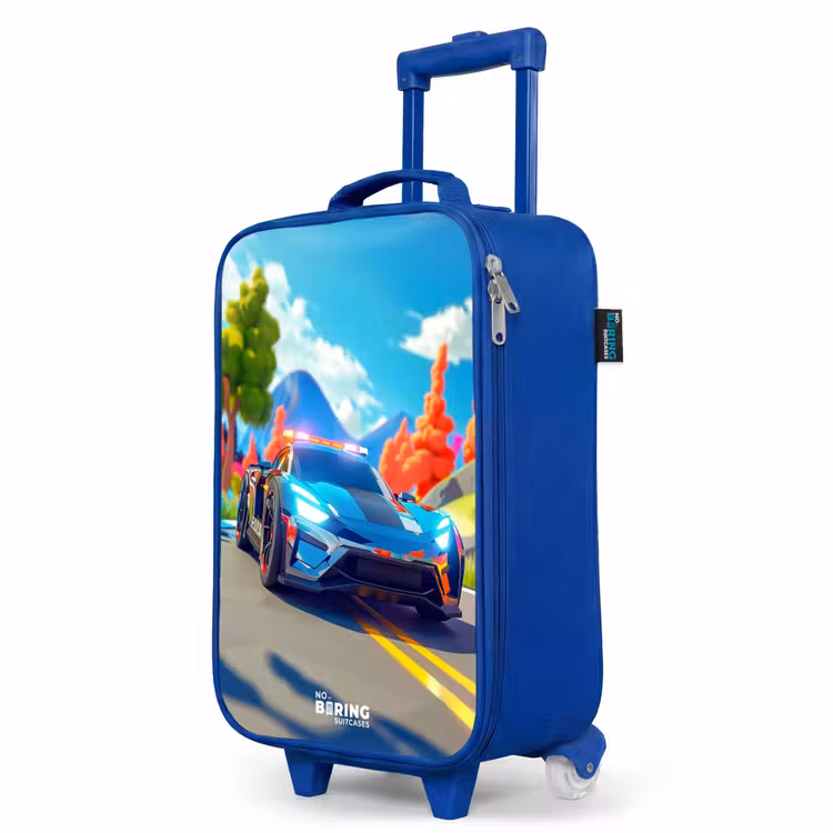 Children's suitcase - Blue - Siren speedcar — 5