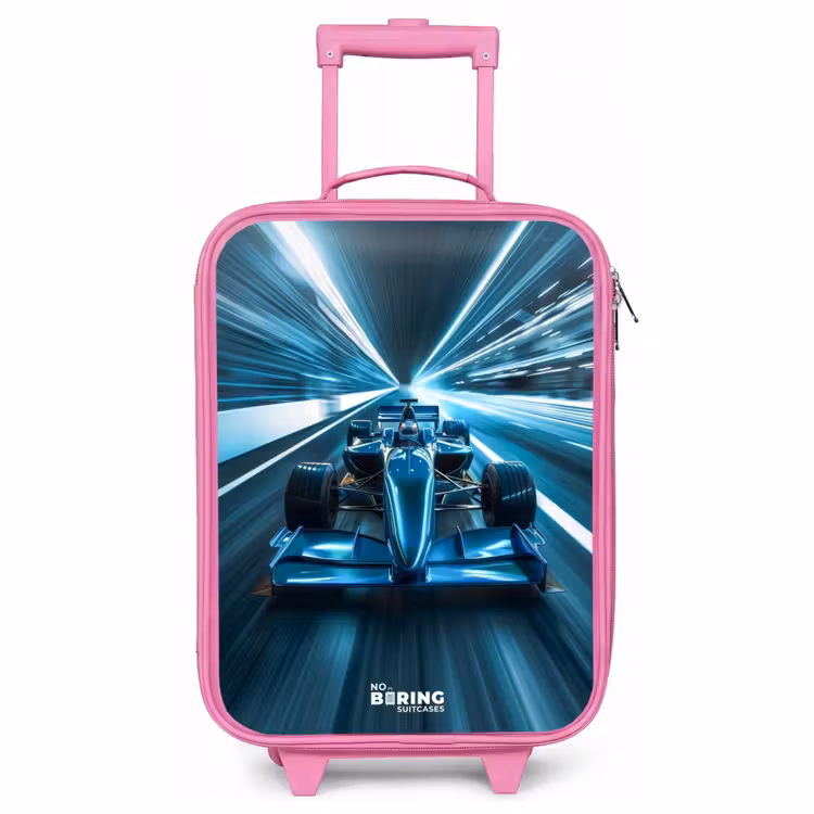 Children's suitcase - Pink - Blazing blue — 1
