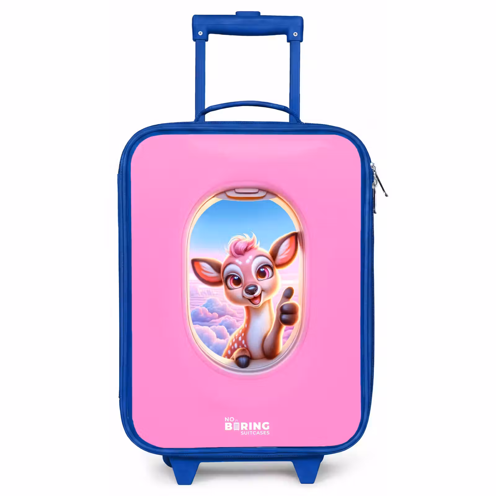 Children's suitcase - Blue - Deer among the clouds — 1