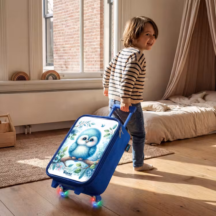 Children's suitcase - Blue - Baudouin blue coat — 2