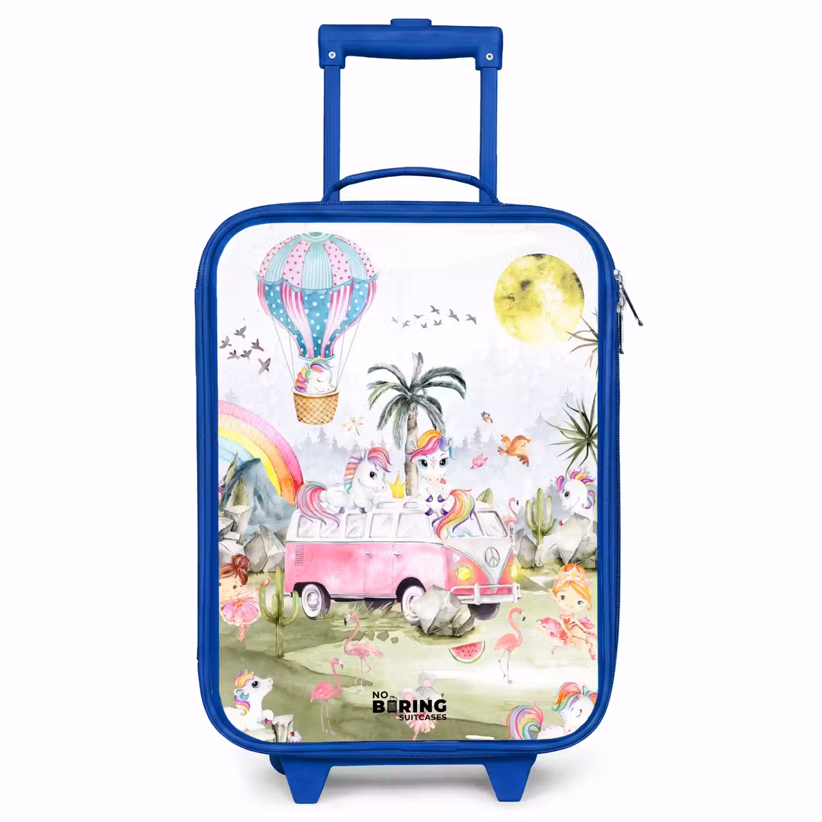 Children's suitcase - Blue - Unicorn safari — 1