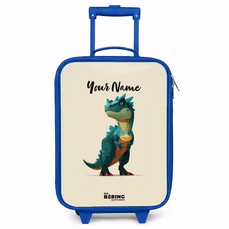 Children's suitcase - Blue - Dino - Animal - Green — 1