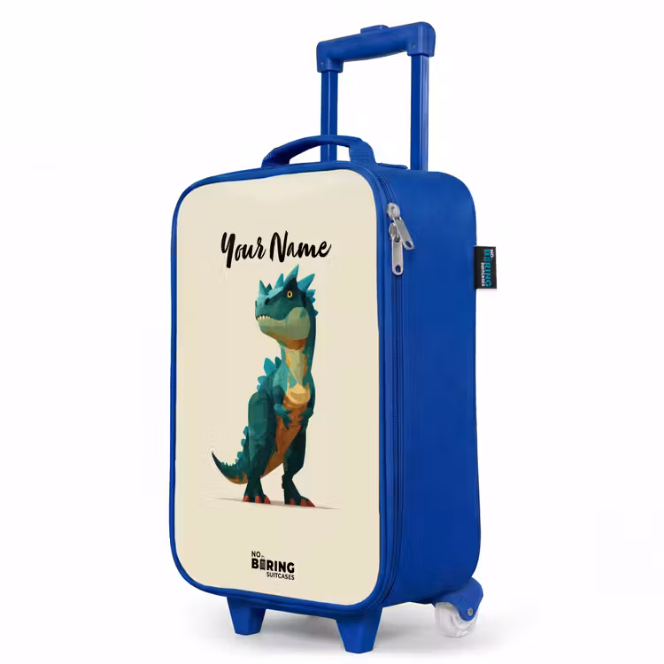 Children's suitcase - Blue - Dino - Animal - Green — 5