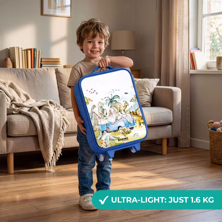 Children's suitcase - Blue - Dino safari — 3