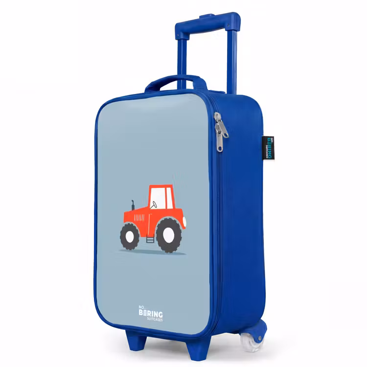 Children's suitcase - Blue - Red trigger blue background — 5