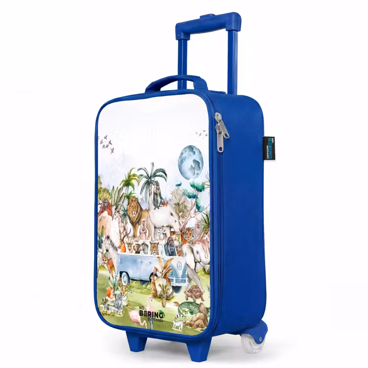 Children's suitcase - Blue - Van full of animals — 5