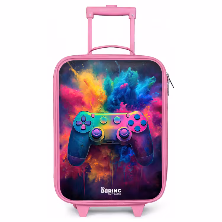 Children's suitcase - Pink - Game - Controller - Colorful - Explosion — 1