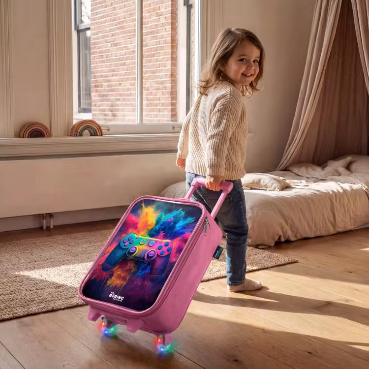 Children's suitcase - Pink - Game - Controller - Colorful - Explosion — 2
